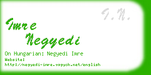 imre negyedi business card